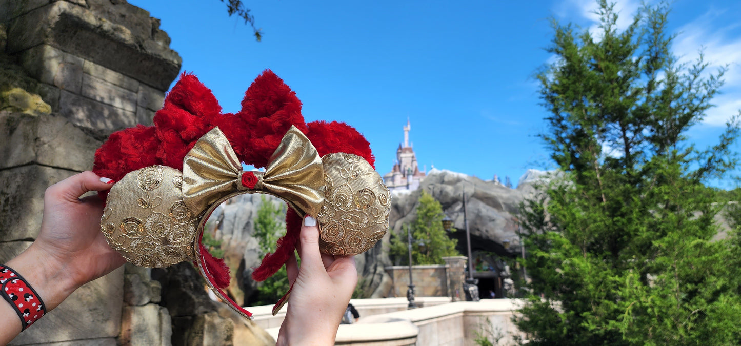 Belle Inspired Minnie Ears