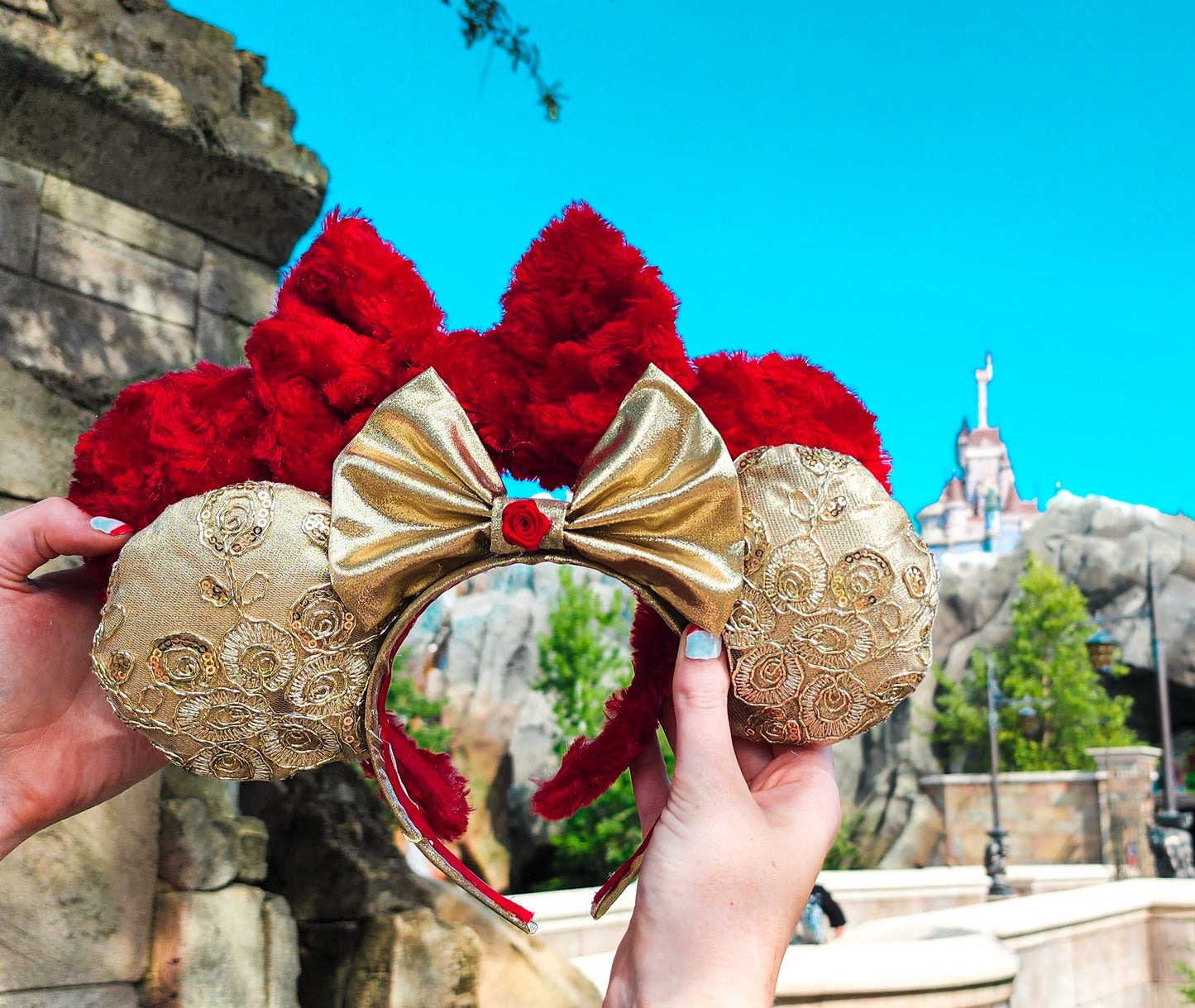 Belle Inspired Minnie Ears
