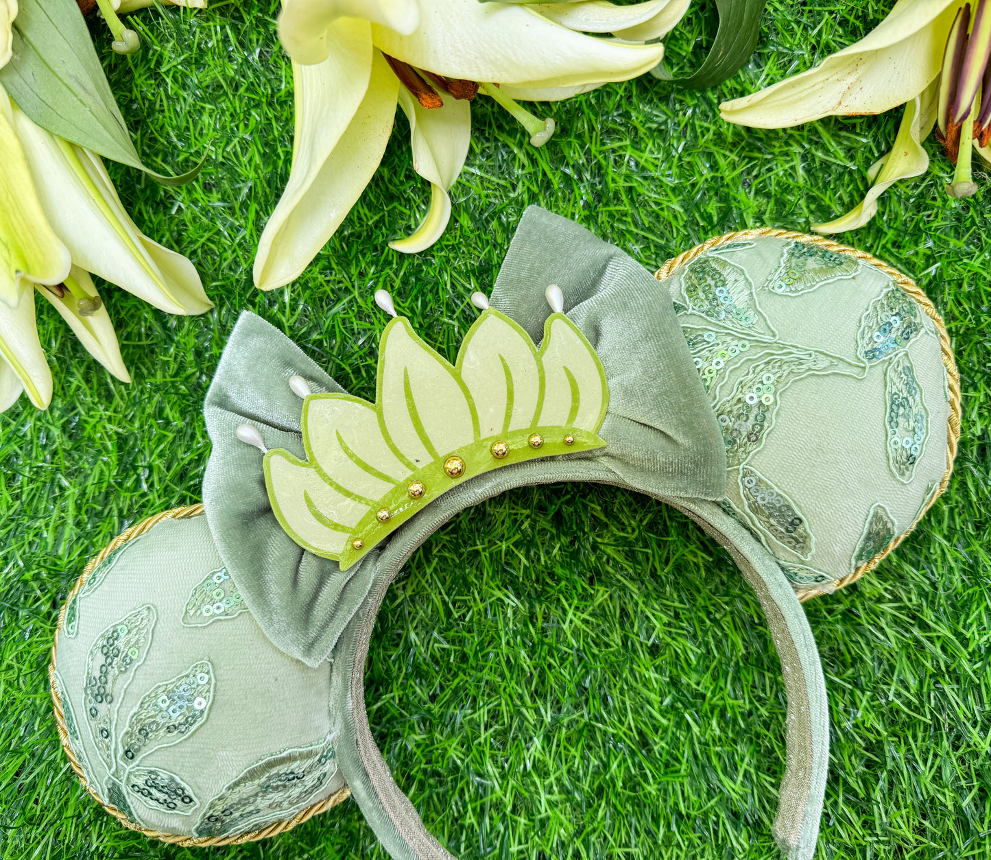 Tiana Inspired Minnie Ears