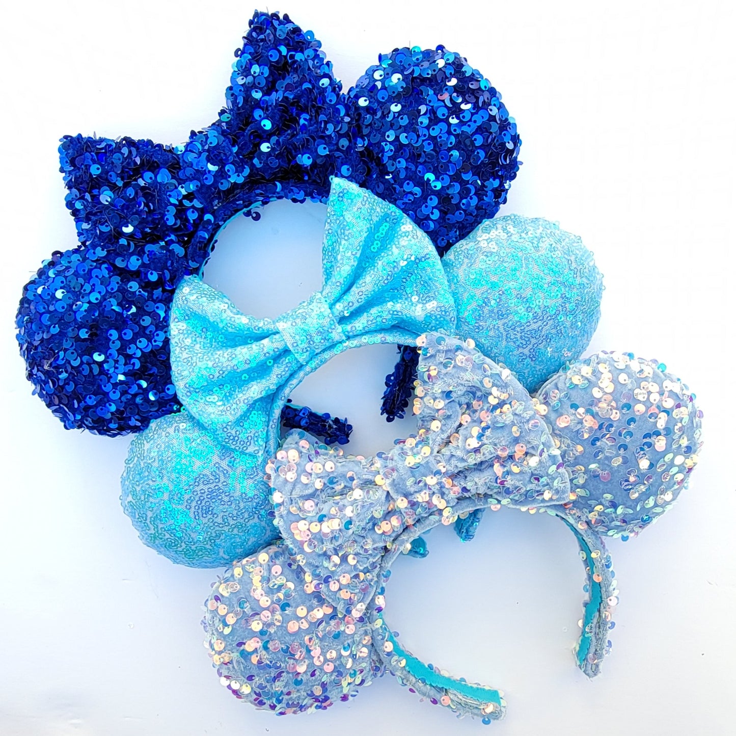 The Ocean Calls Me - Blue Sequin Minnie Ears