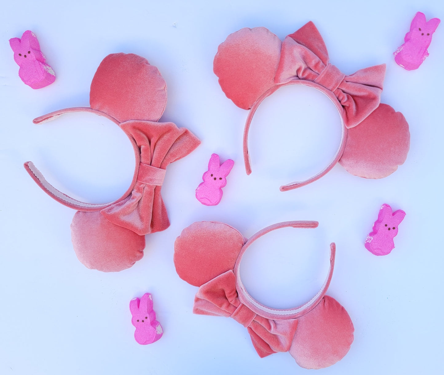 Piglet Pink Velvet Minnie Ears