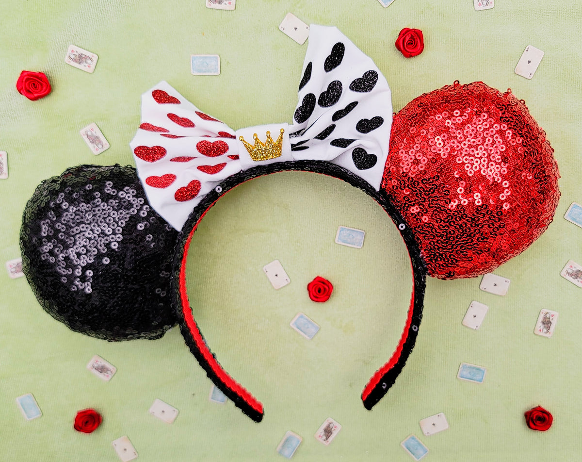 Disney Parks Queen of cheapest Hearts Alice In Wonderland Minnie Ears