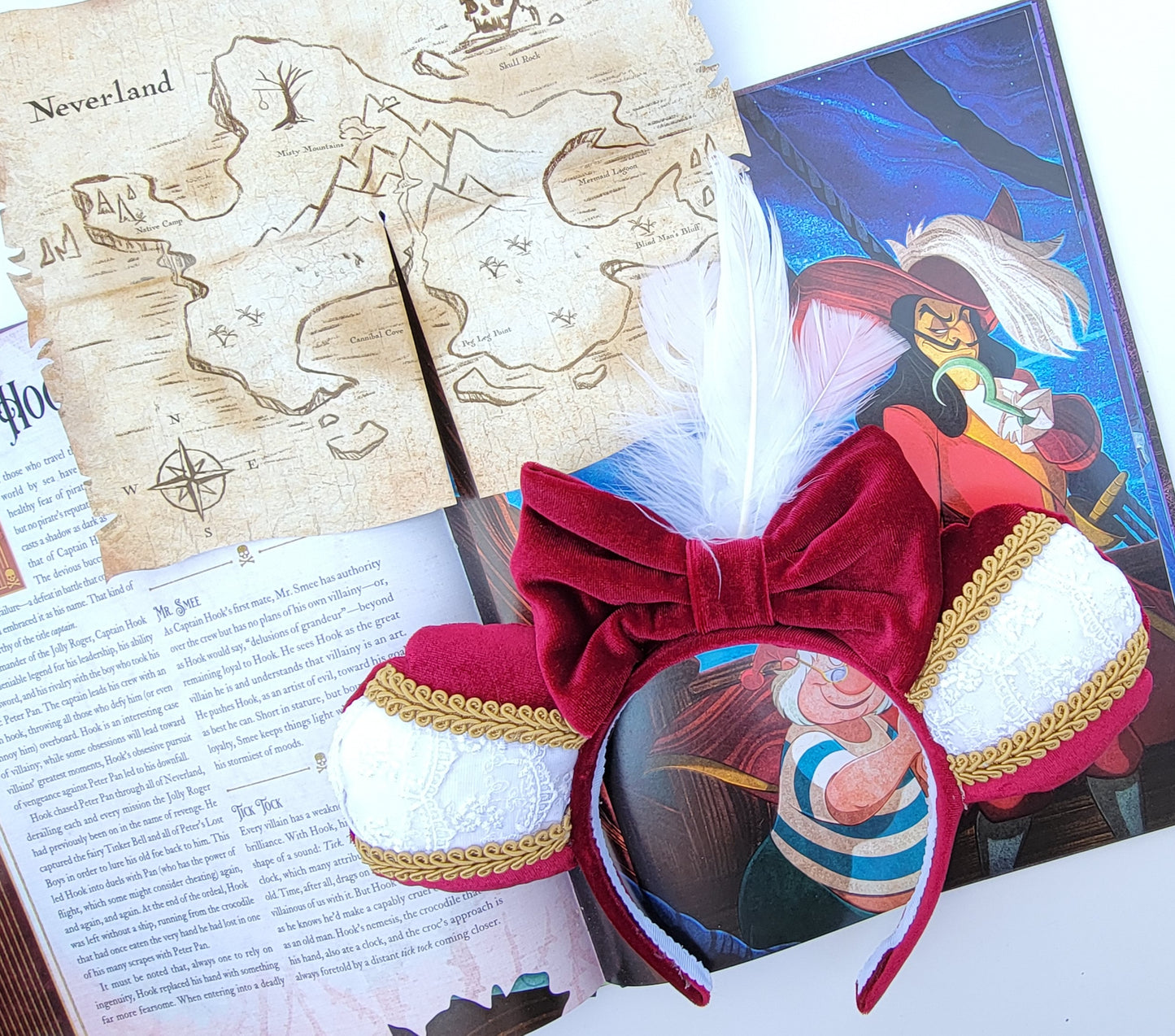 Captain Hook Inspired Minnie Ears