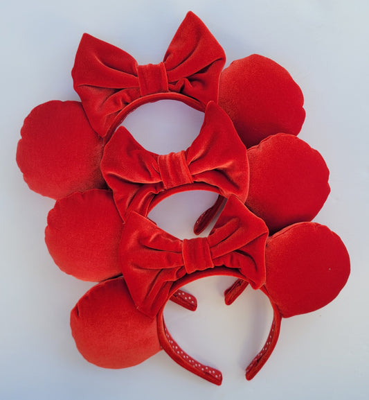 Minnie Skirt Red Velvet Minnie Ears