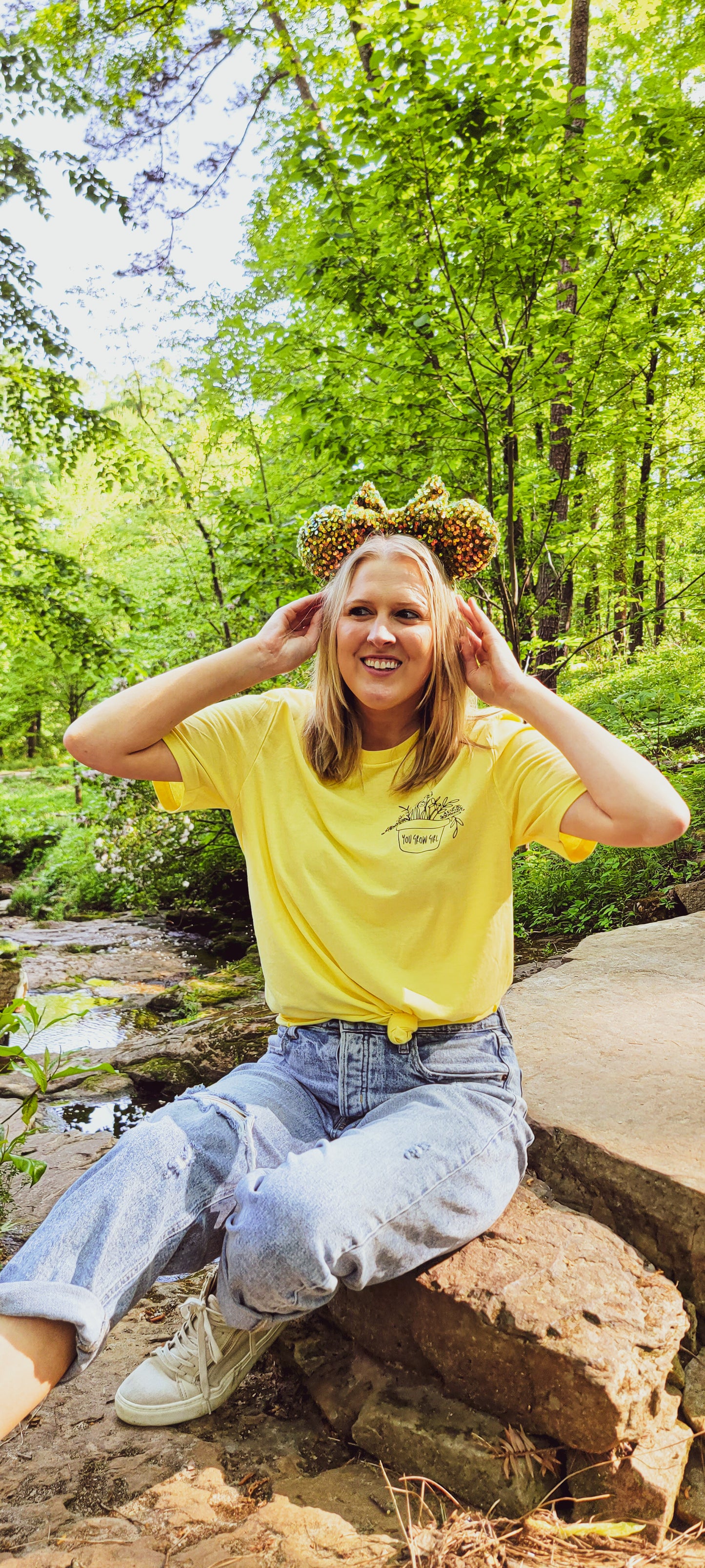 In the Jungle - Green Sequin Inspired Minnie Ears