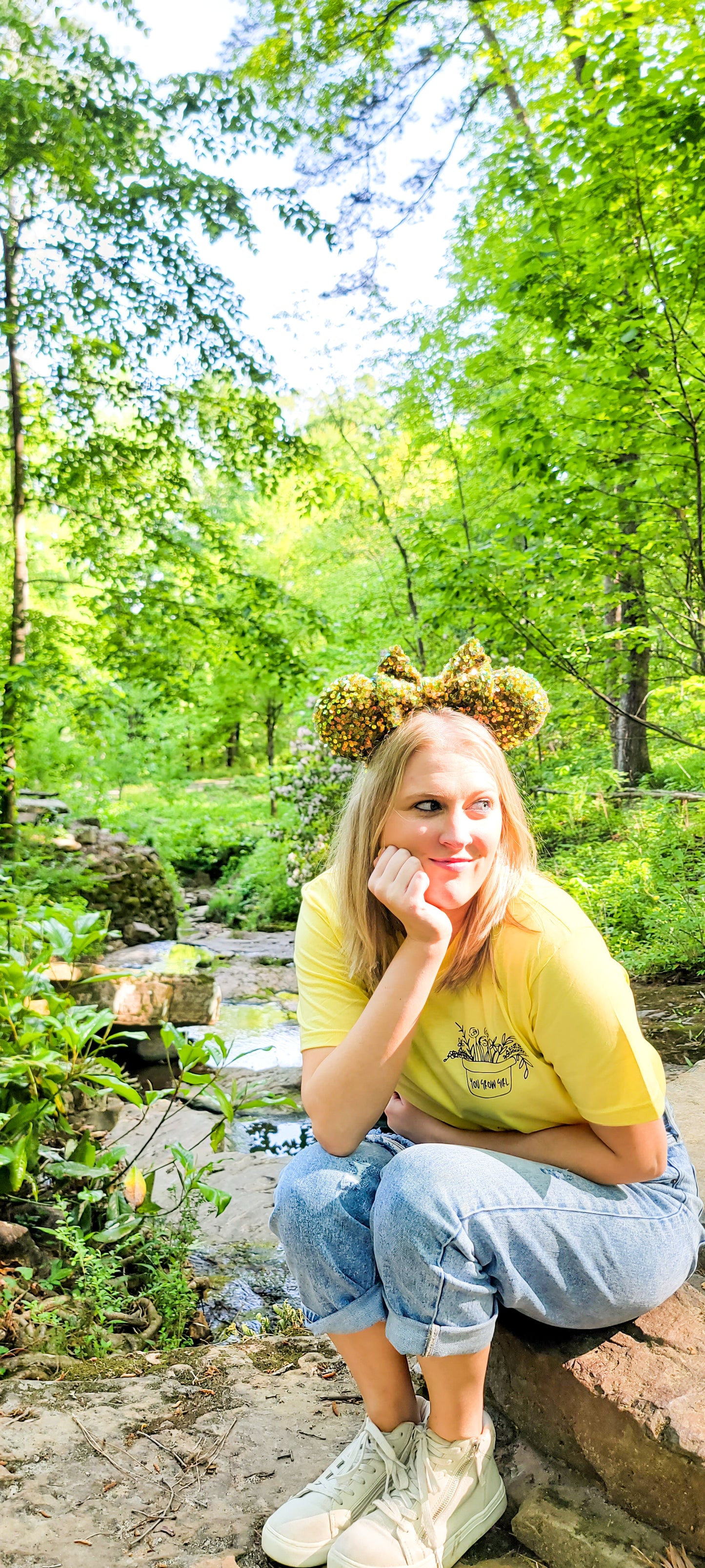 In the Jungle - Green Sequin Inspired Minnie Ears