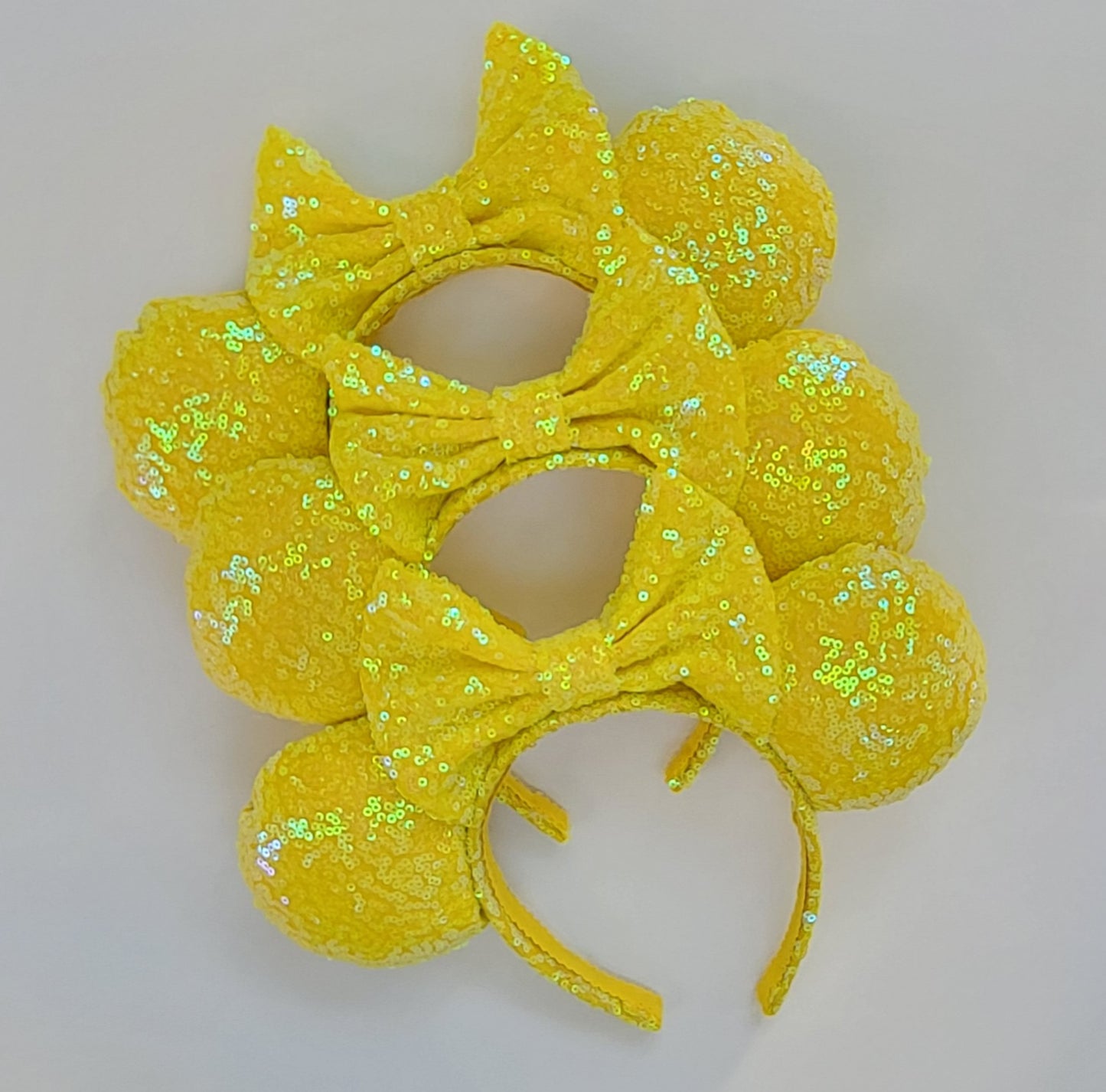 Lemon Squeezy - Yellow Sequin Minnie Ears