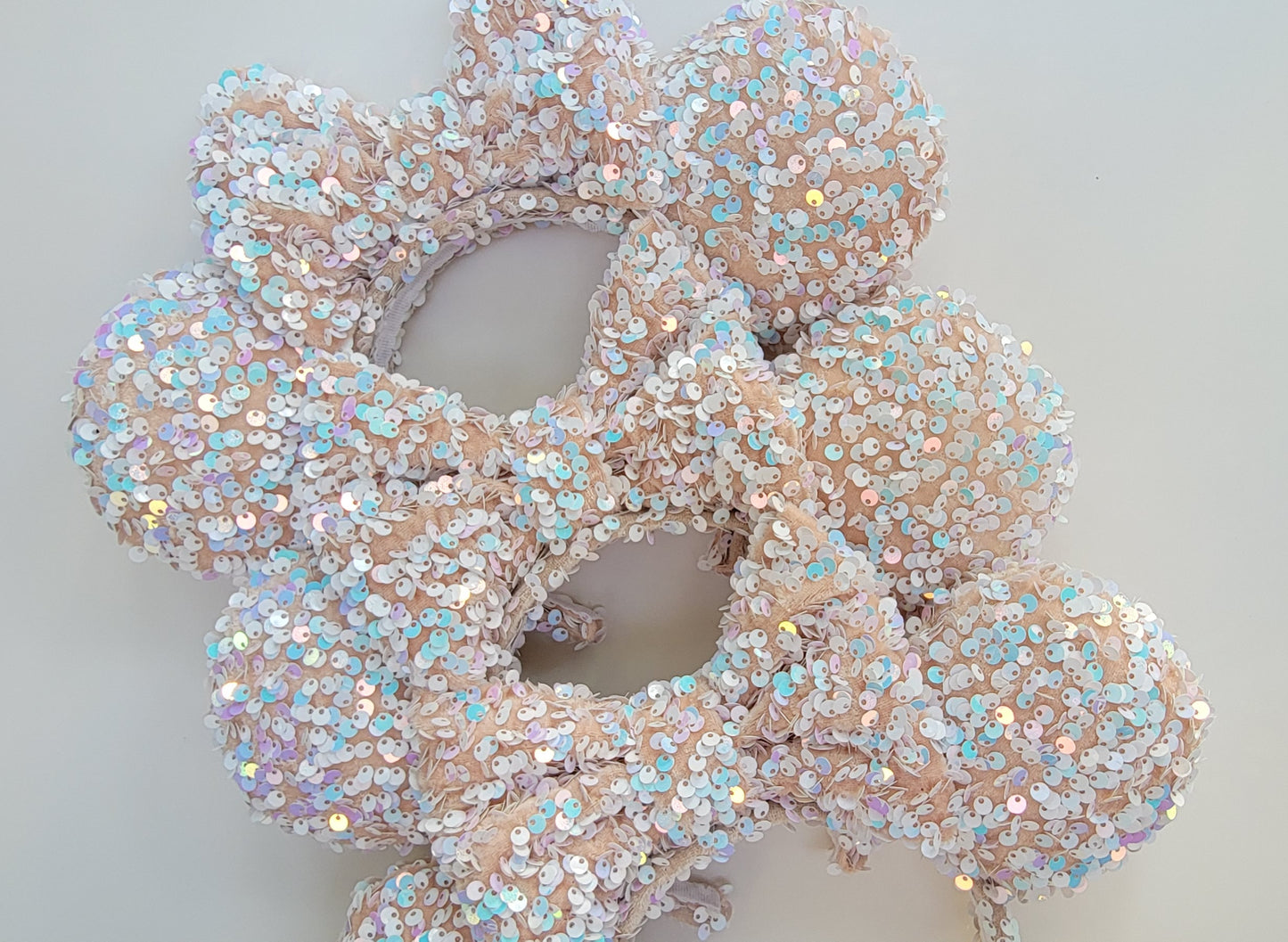 Sugar and Spice Cream Sequin Inspired Minnie Ears