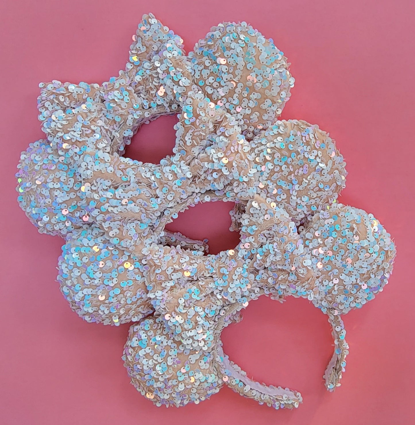 Sugar and Spice Cream Sequin Inspired Minnie Ears