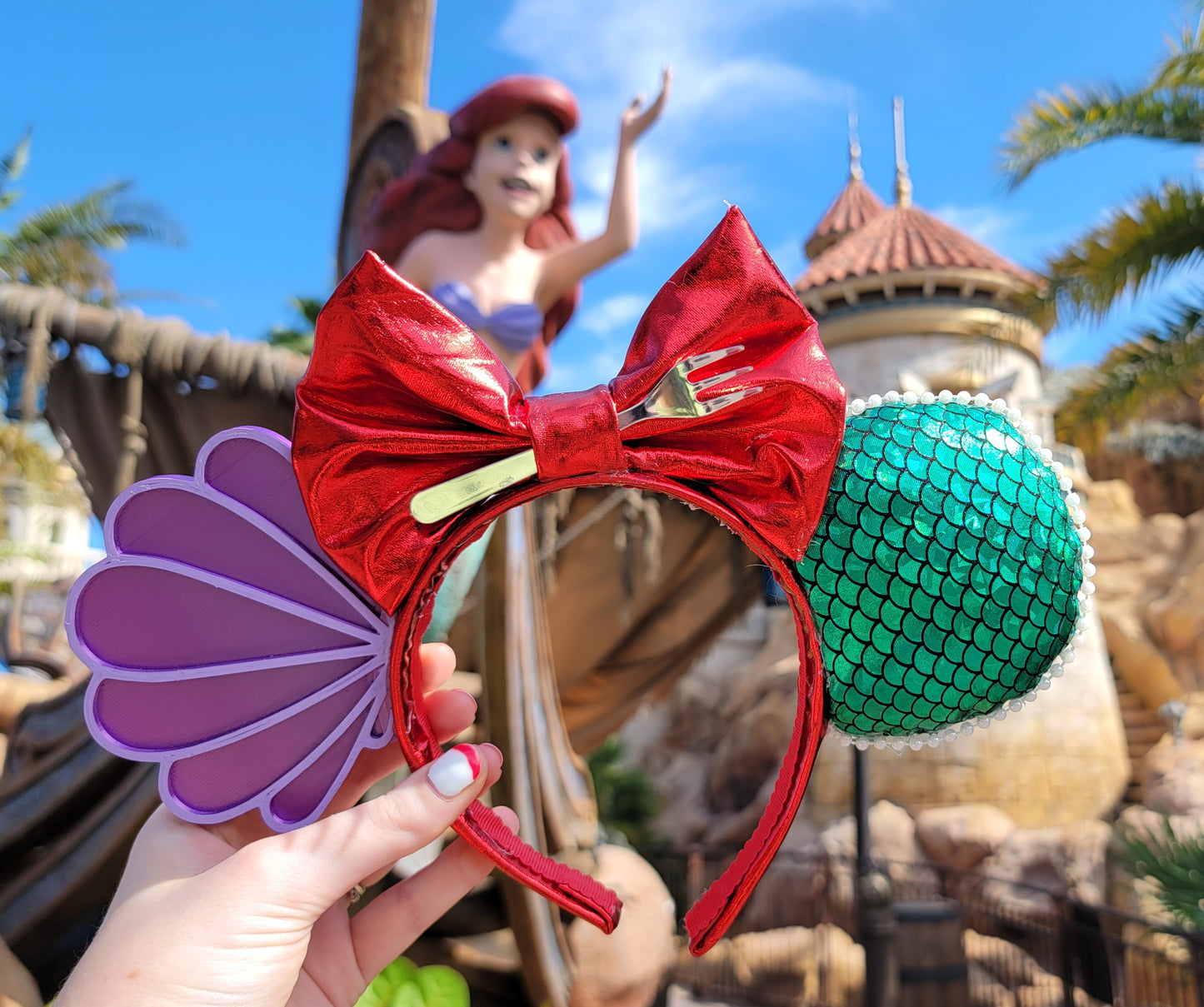 Ariel Inspired Minnie Ears