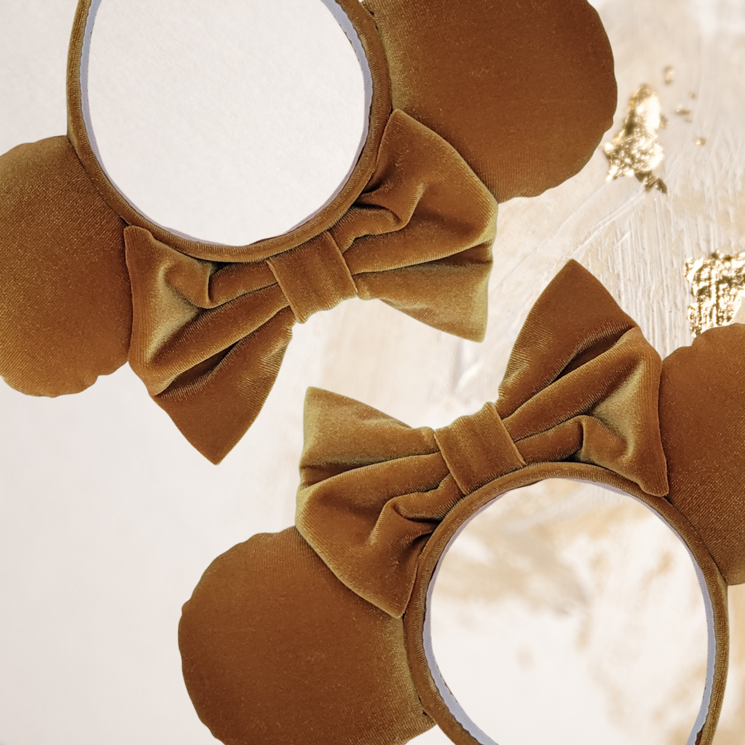 Castle Gold Velvet Minnie Ears