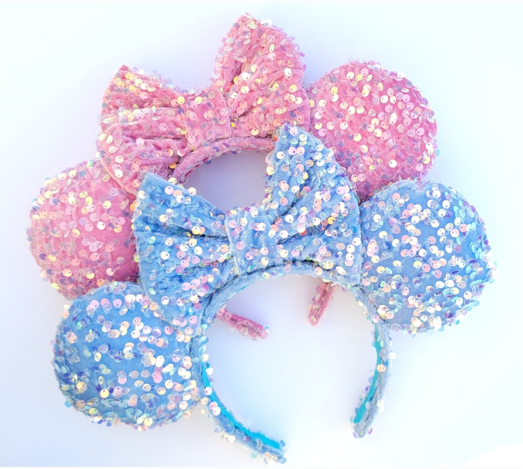 Make it Pink or Blue Sequin Inspired Minnie Ears
