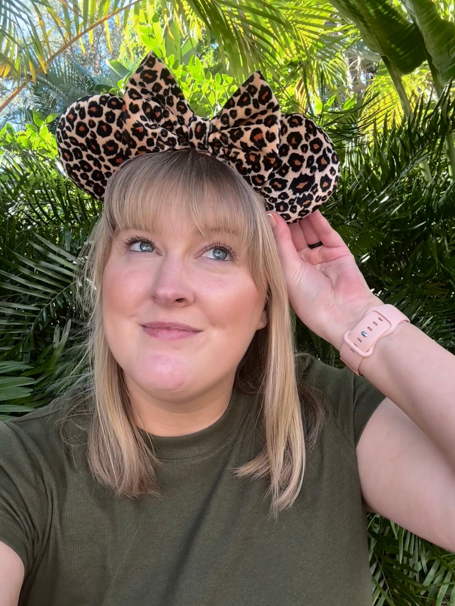 Cheetah Print Minnie Ears
