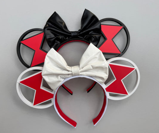 Black Widow Inspired Minnie Ears