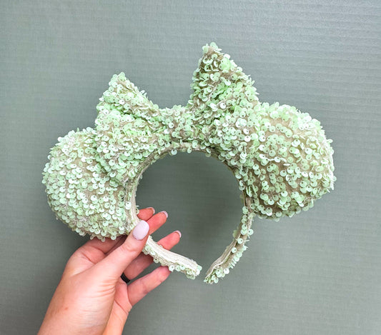 Sage You’ll Remember Me Sequin Inspired Minnie Ears