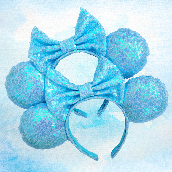 A Dream is a Wish Blue Sequin Minnie Ears