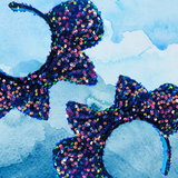 Uncharted Waters Blue Sequin Inspired Minnie Ears