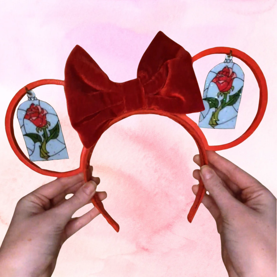Enchanted Rose Inspired Minnie Ears
