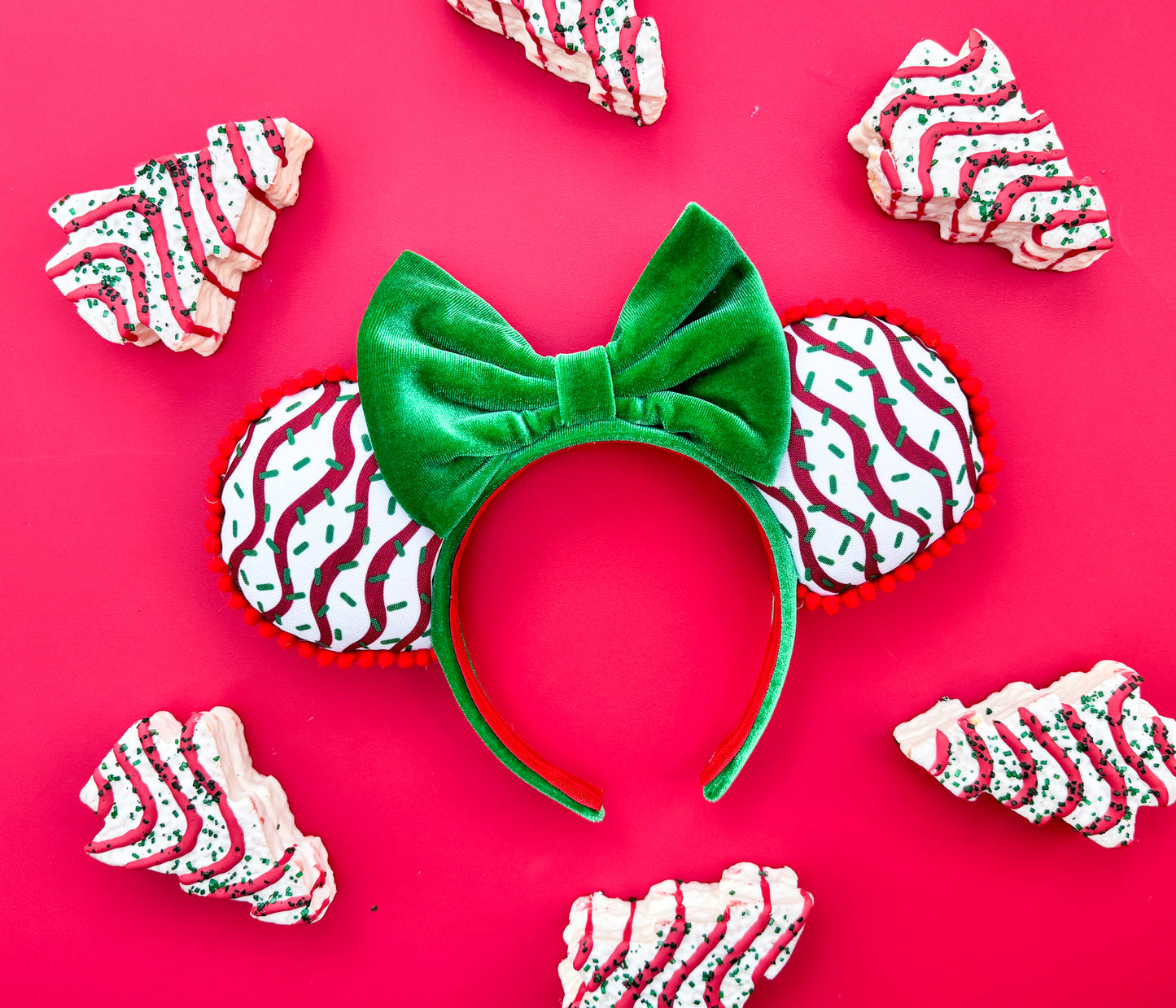 Christmas Tree Cake Inspired Minnie Ears