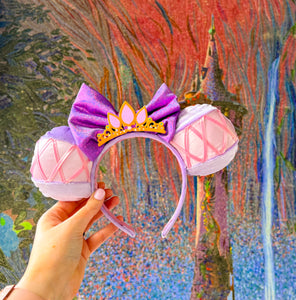 Rapunzel’s Crown Inspired Minnie Ears