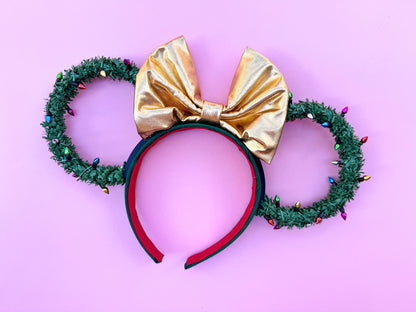 Oh Christmas Wreath Minnie Ears