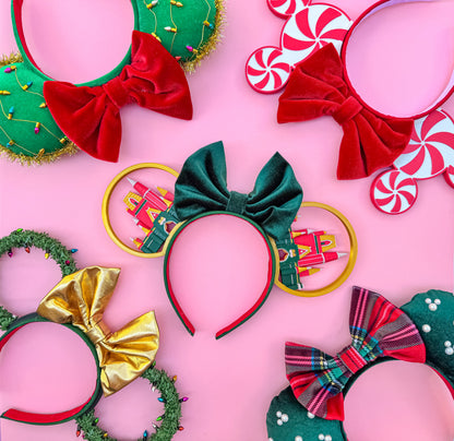 Oh Christmas Wreath Minnie Ears