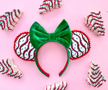Christmas Tree Cake Inspired Minnie Ears