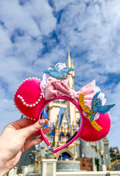 Cinderella's Pink Dress Inspired Minnie Ears