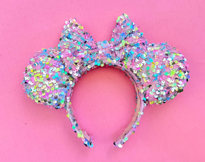 It’s My Party Pink Sequin Minnie Ears