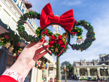 Oh Christmas Wreath Minnie Ears