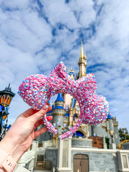 Oh Merryweather Pink/Blue Sequin Minnie Ears
