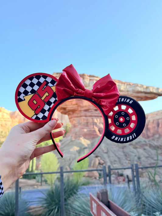 Lighting McQueen Inspired 3D Printed Ears