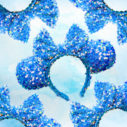 Make it Blue Sequin Inspired Minnie Ears