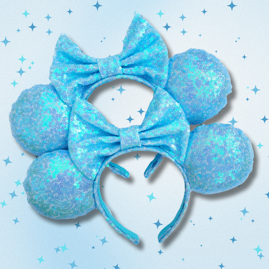 A Dream is a Wish Blue Sequin Minnie Ears