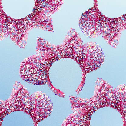 Oh Merryweather Pink/Blue Sequin Minnie Ears