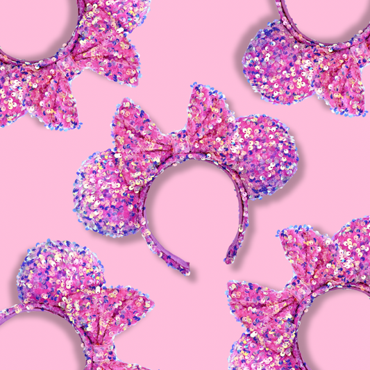 Make it Pink Sequin Inspired Minnie Ears