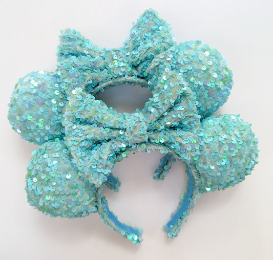 Wildest Dreams Aqua Sequin Minnie Ears