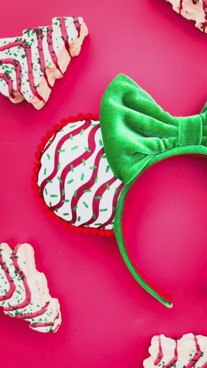 Christmas Tree Cake Inspired Minnie Ears