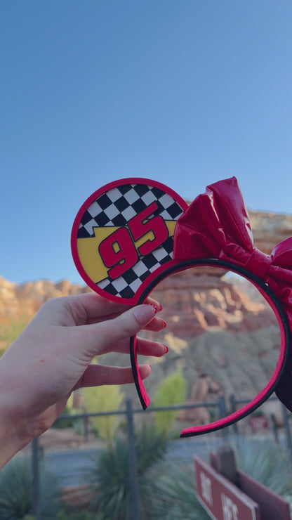 Lighting McQueen Inspired 3D Printed Ears