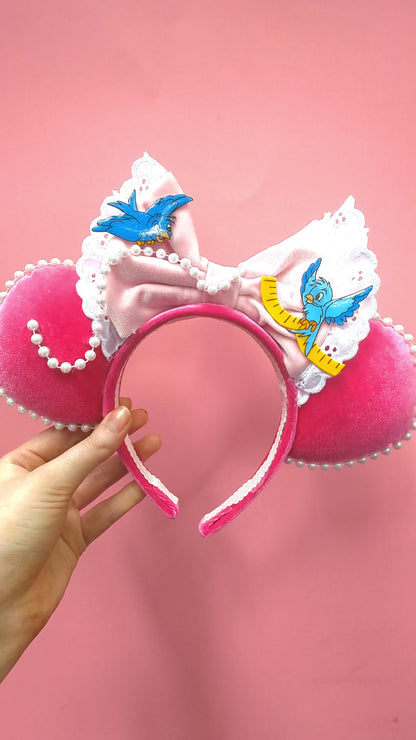 Cinderella's Pink Dress Inspired Minnie Ears