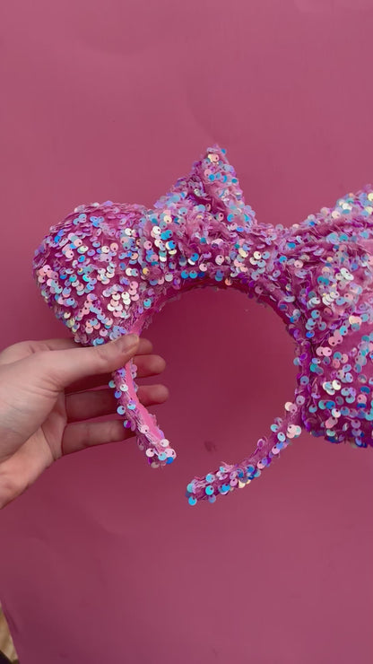 Oh Merryweather Pink/Blue Sequin Minnie Ears