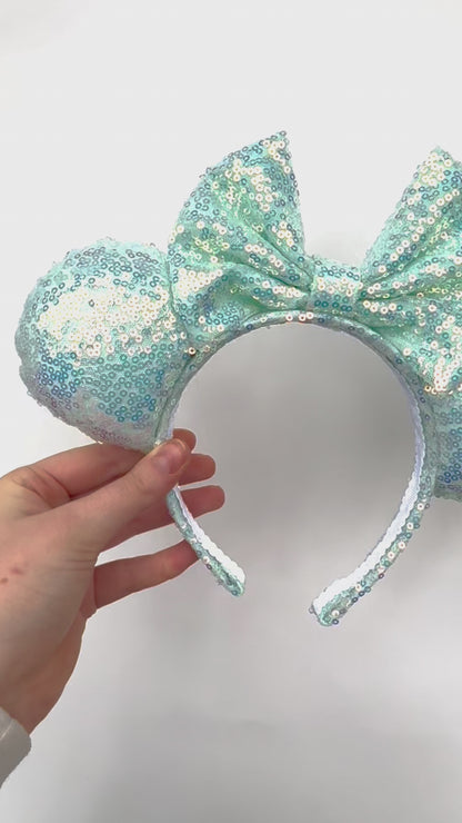 Dreams Do Come True Mint Sequin Minnie Ears