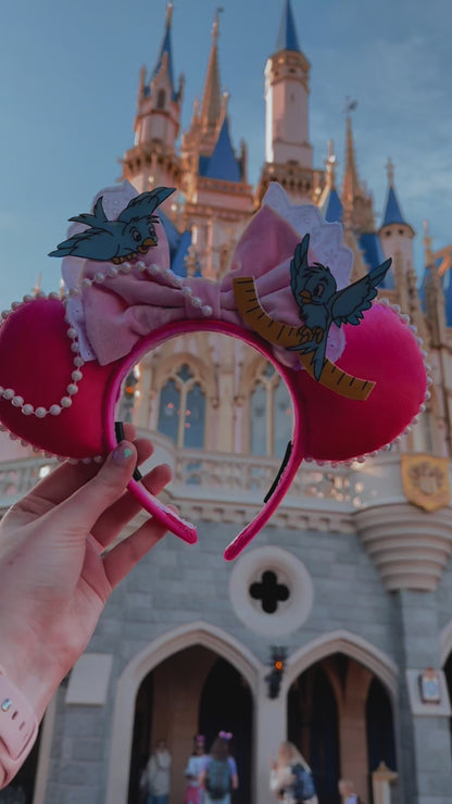 Cinderella's Pink Dress Inspired Minnie Ears