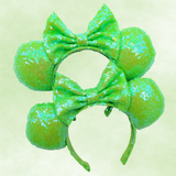 Neverland Green Sequin Minnie Ears