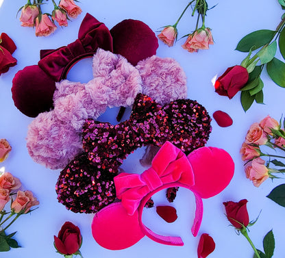 Hot Pink Velvet Minnie Ears