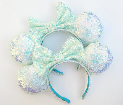 Dreams Do Come True Mint Sequin Minnie Ears