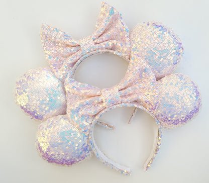 Pure Magic - White Sequin Minnie Ears