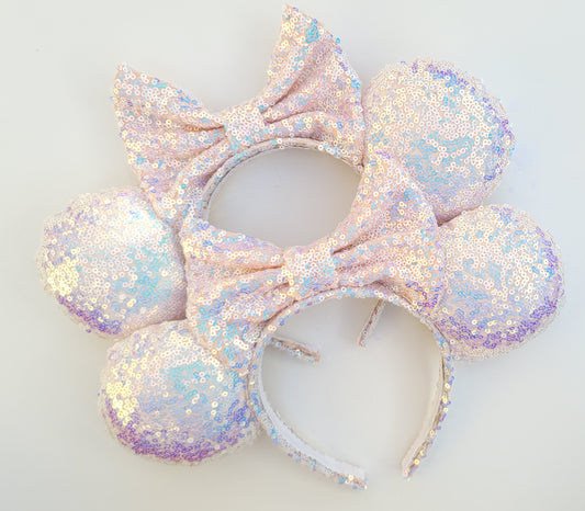 Pure Magic - White Sequin Minnie Ears