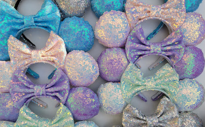 Pure Magic - White Sequin Minnie Ears