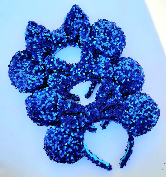 The Ocean Calls Me - Blue Sequin Minnie Ears